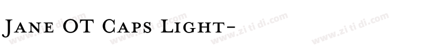 Jane OT Caps Light字体转换
